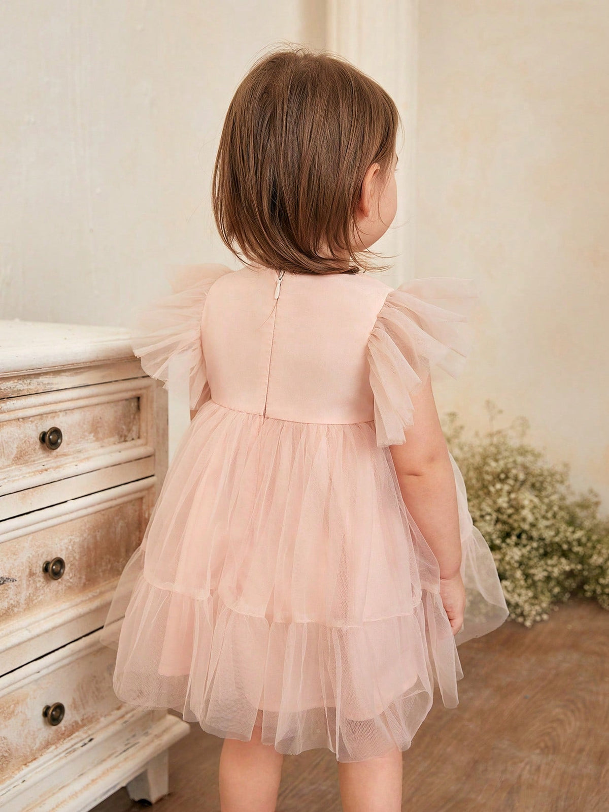 Vestido Bebê Rosa Floratta