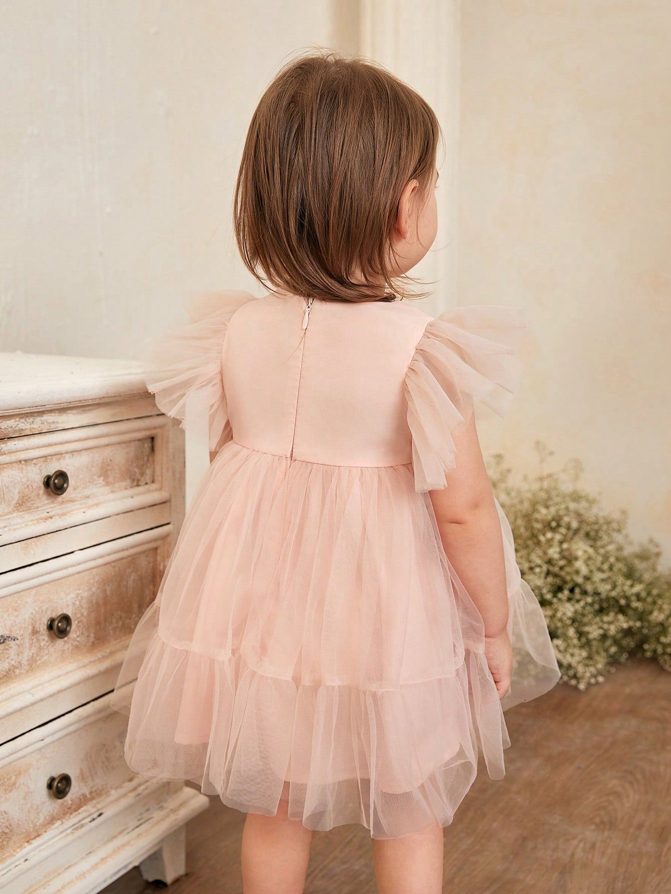 Vestido Bebê Rosa Floratta