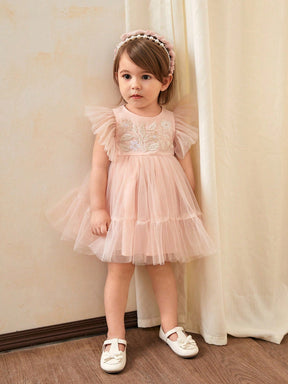 Vestido Bebê Rosa Floratta
