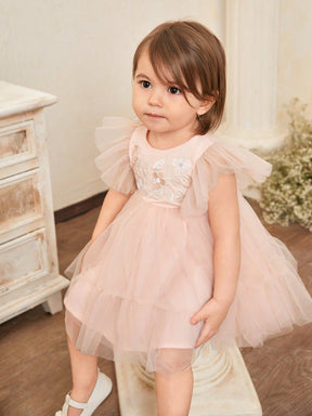 Vestido Bebê Rosa Floratta