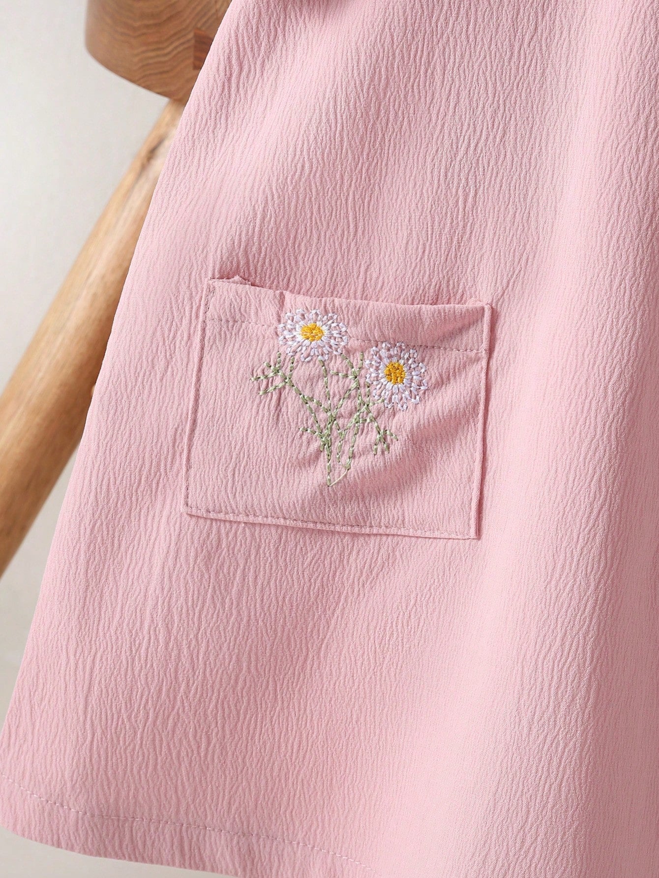 Vestido Bebê Rosa com Margaridas