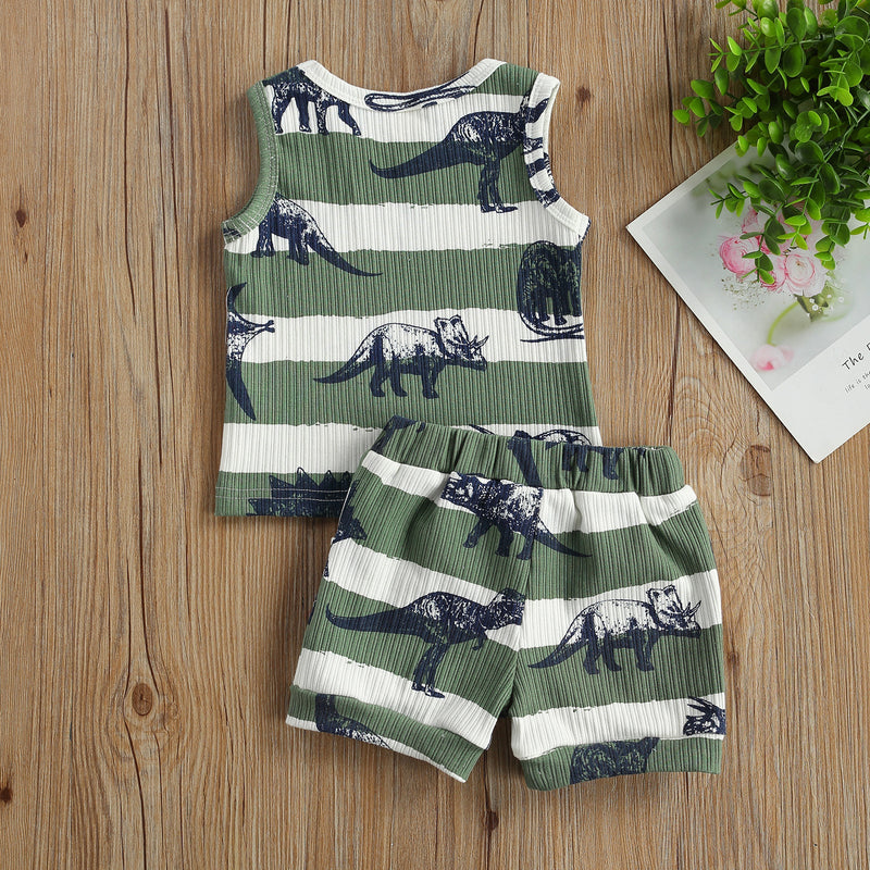 Conjunto Infantil Menino regata dinossauros