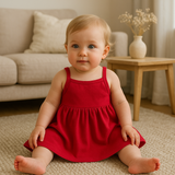 Vestido Bebê Comfort Vermelho