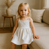 Vestido Bebe Menina Off White