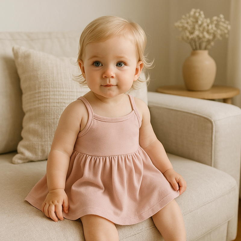 Vestido Bebe Menina Rose