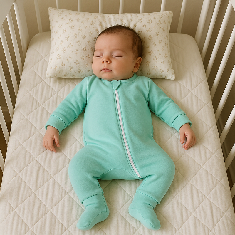 Macacão Bebê Algodão Ziper Green