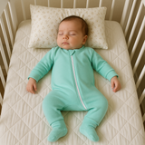 Macacão Bebê Algodão Ziper Green