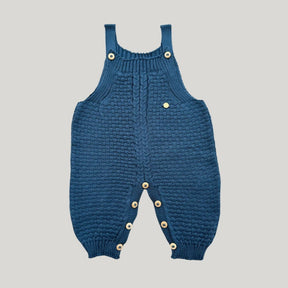 Jardineira Tricot Azul Marinho