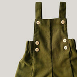 Jardineira Infantil Verde Natureza