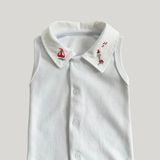 Kit Saída Maternidade Premium Tricot Marinheiro