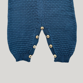 Jardineira Tricot Azul Marinho