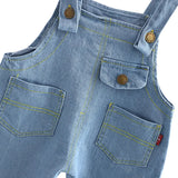 Conjunto Jardineira Jeans com Blusa