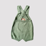 Jardineira Verdeo Tricot  Arco Íris