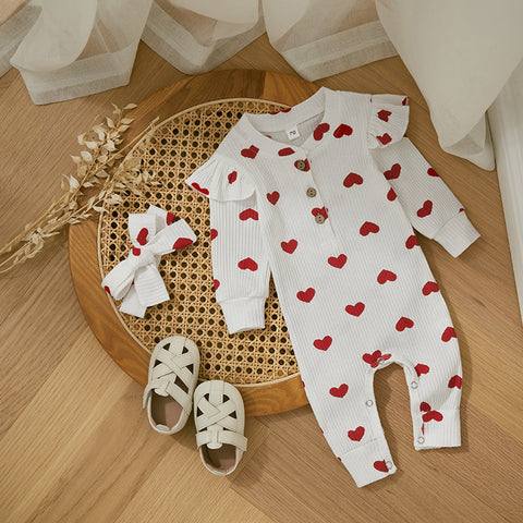 Macacão Coraçãozinho com Babados