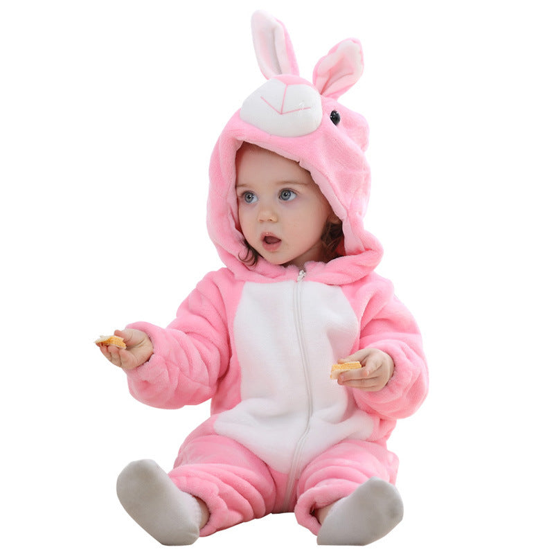 Macacão Pelúcia de Coelhinho Rosa
