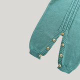 Jardineira Tricot Verde Piscina