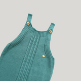 Jardineira Tricot Verde Piscina