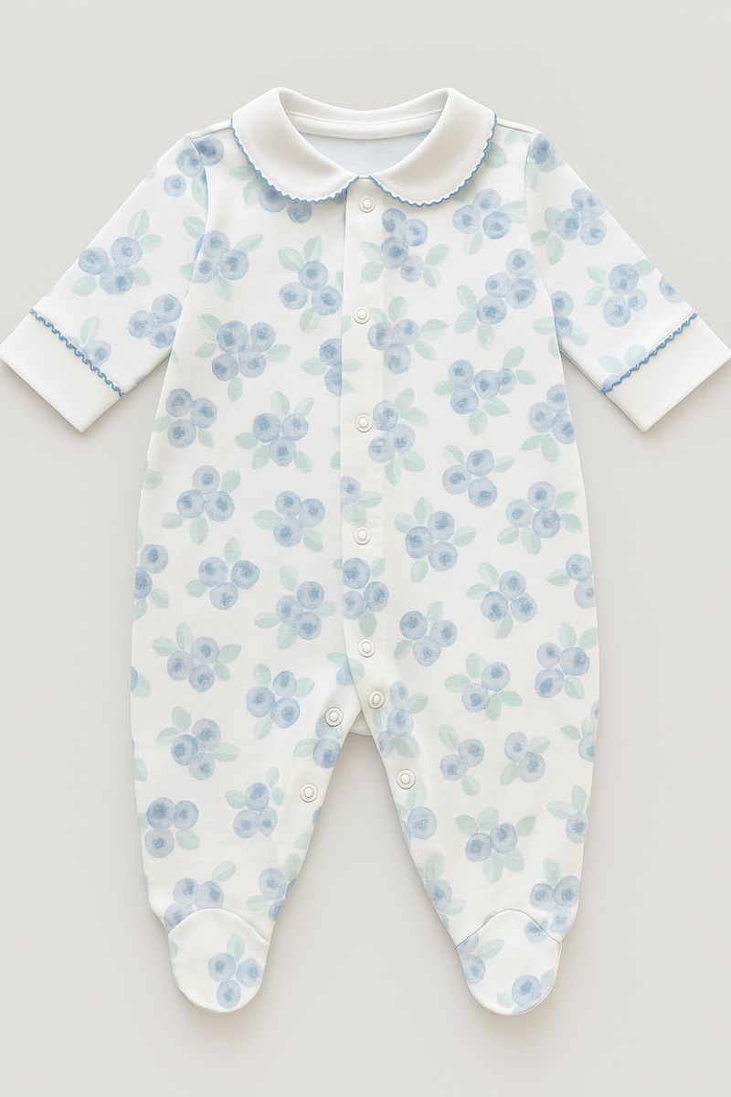 Macacão Bebê Algodão Premium Flower Lavanda