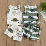 Conjunto Infantil Menino regata dinossauros