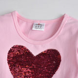 Vestido Infantil Coração - 3 a 12 anos