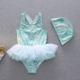 Maiô de Sereia com Touca - 2 a 11 Anos