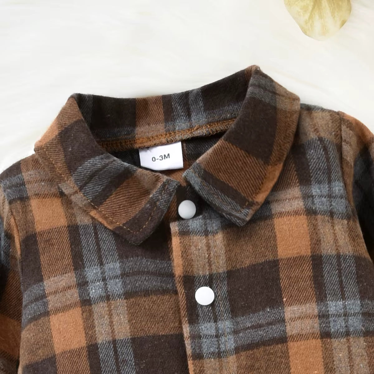 Conjunto Camisa Xadrez mais Jardineira Doggy