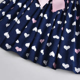 Vestido Infantil Coração - 3 a 12 anos