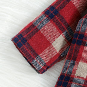 Conjunto Camisa Xadrez mais Jardineira Doggy