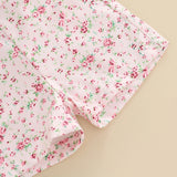 Jardineira Infantil Flor de Algodão Conjunto Pureza