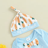 Conjunto Body, Calça e Touca de Páscoa - 3 a 18 meses