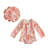 Maiô e Chapéu Bebê - Frutas e Flores