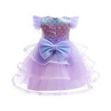 Fantasia da Pequena Sereia Lilás - 3 a 9 anos