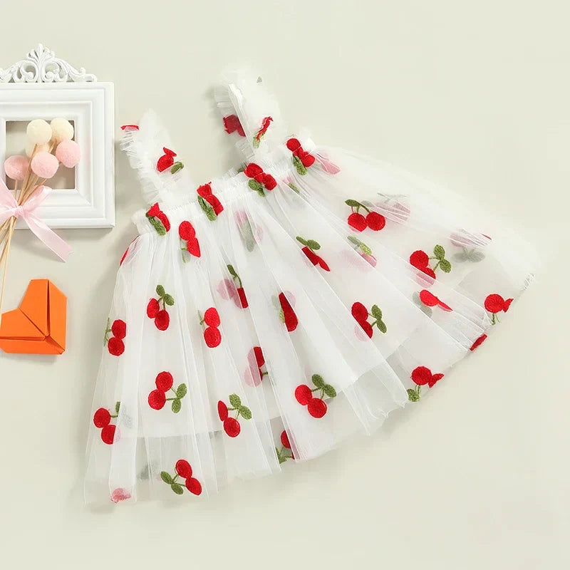 Vestido Infantil de Tutu Estampado - 9 meses a 5 anos