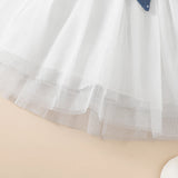 Conjunto Infantil de Menina Azul Marinho Poá - 3 a 18 meses