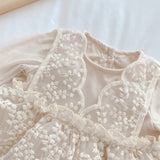 Vestido Batizado Encanto Creme