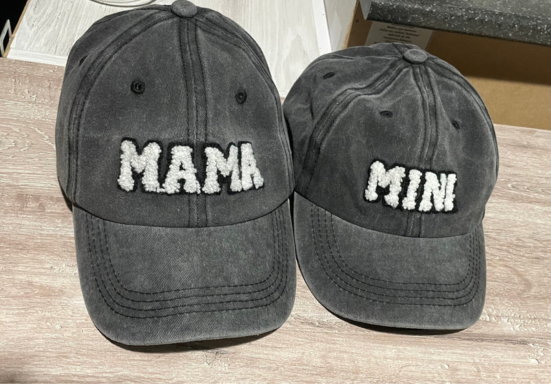Boné Mama e Mini preto