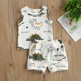 Conjunto Infantil Menino regata dinossauros