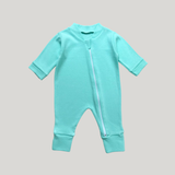 Macacão Bebê Algodão Ziper Green