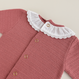 Kit Saída Maternidade Tricot Princess Rose - 3 Peças de Puro Encanto