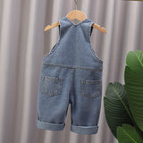 Jardineira Jeans Infantil com Ursinho