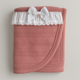 Kit Saída Maternidade Tricot Princess Rose - 3 Peças de Puro Encanto