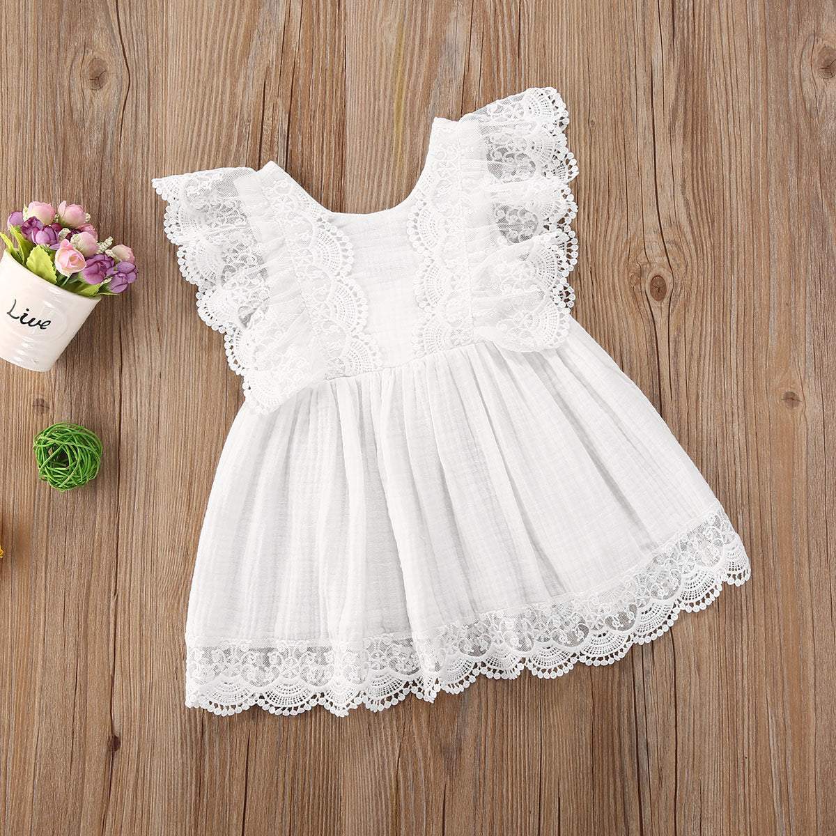 Vestido de Festa Renda Branca