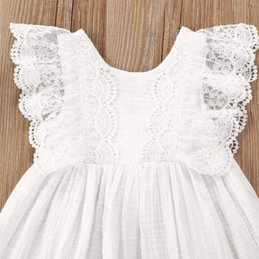 Vestido de Festa Renda Branca