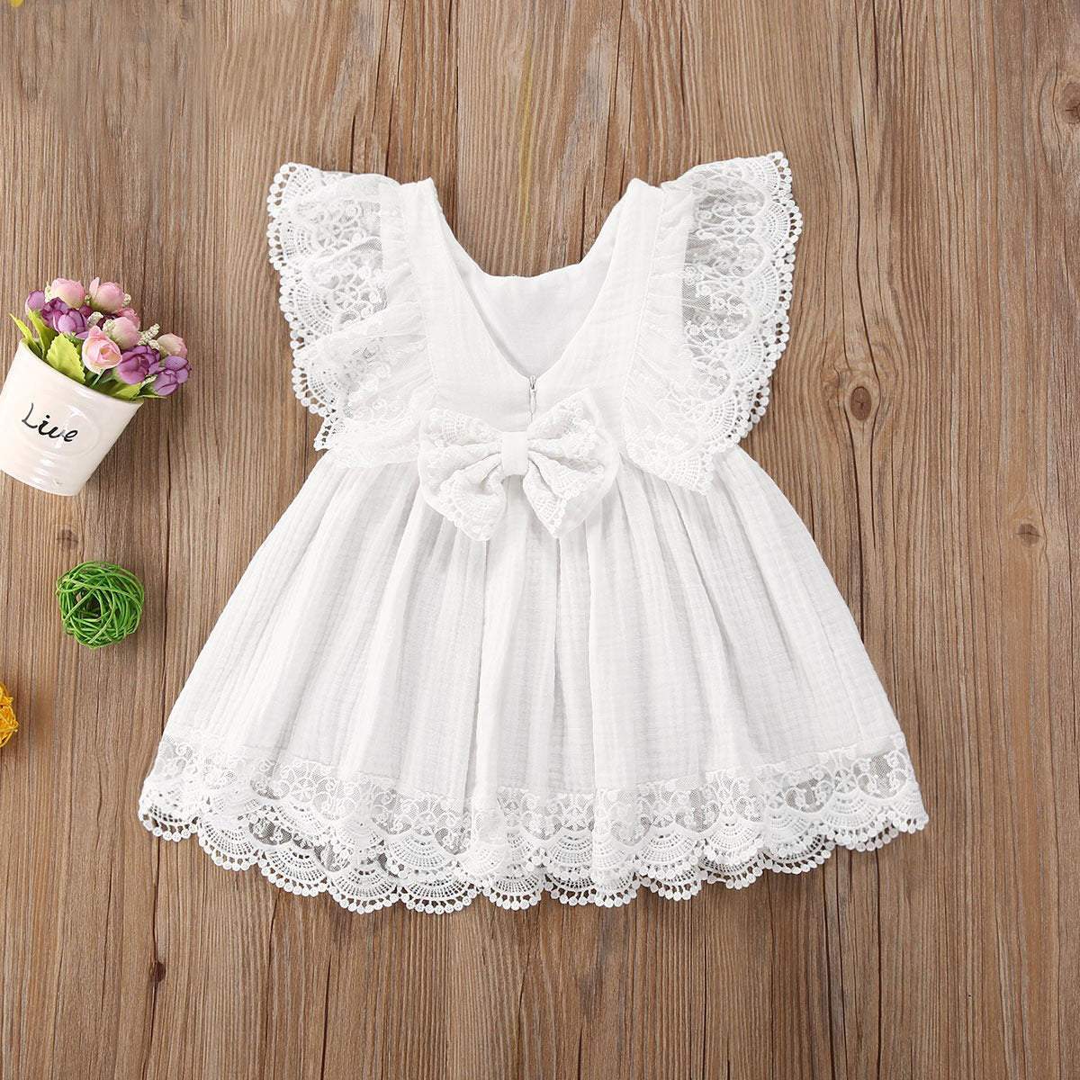 Vestido de Festa Renda Branca