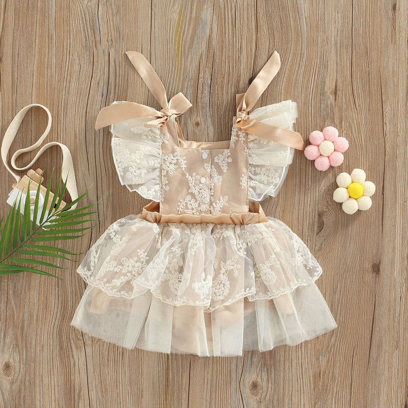 Vestido Renda Princesa Nude