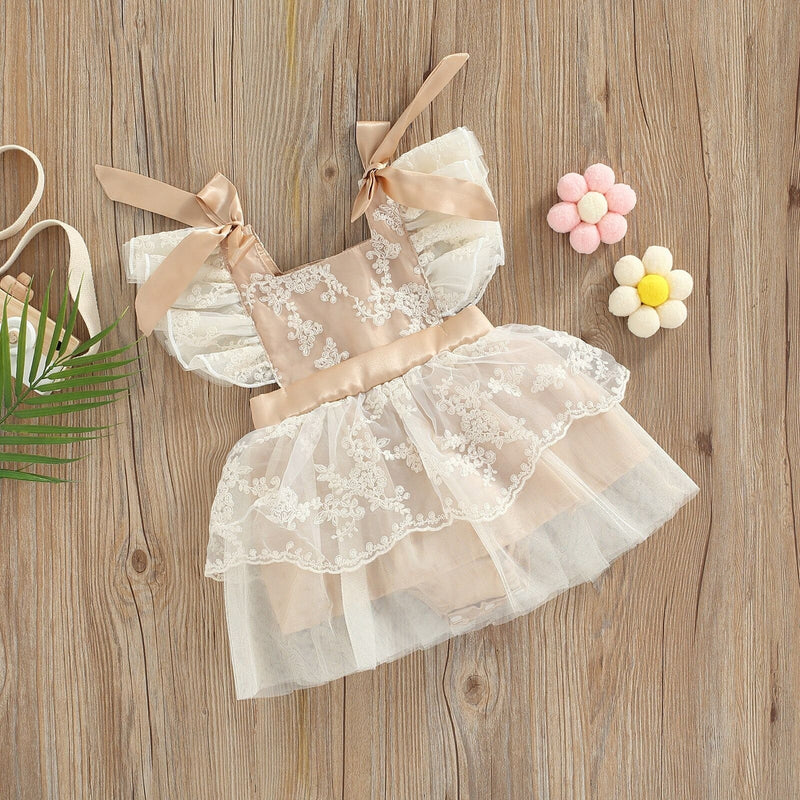 Vestido Renda Princesa Nude