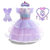 Fantasia da Pequena Sereia Lilás - 3 a 9 anos